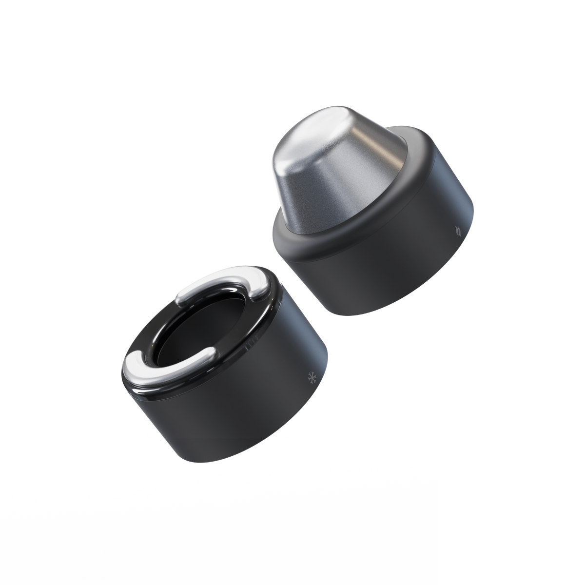 Therabody TheraFace Hot & Cold Rings - Zwart - Hoofdafbeelding