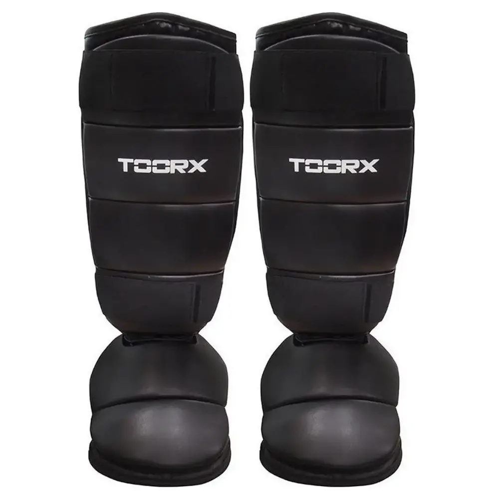 Toorx Fitness Scheenbeschermer PU - met voetbeschermer - L/XL - Hoofdafbeelding