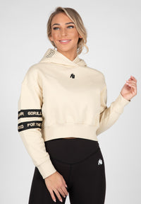 Gorilla Wear Tracey Cropped Hoodie - Beige - Hoofdafbeelding