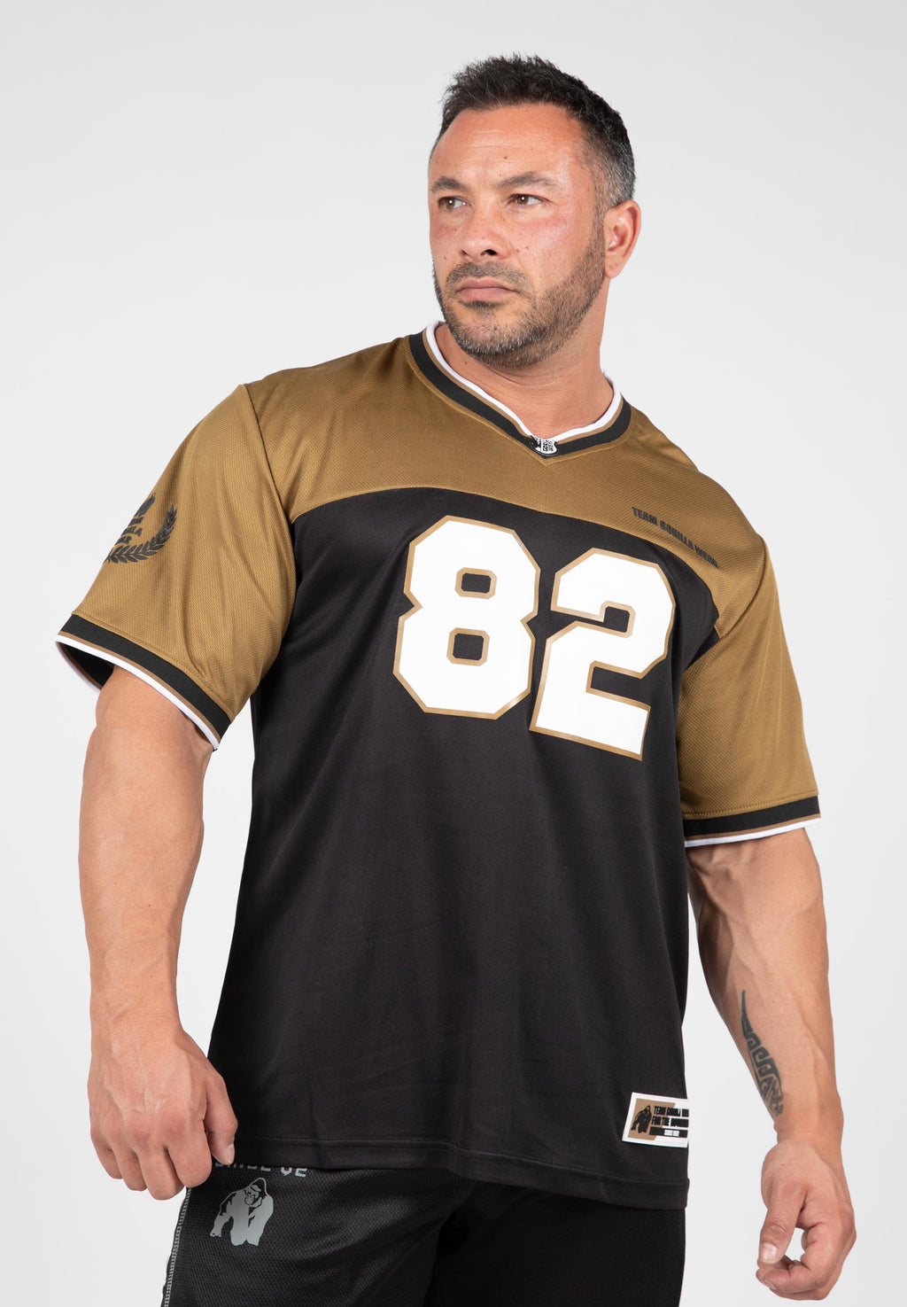 Gorilla Wear Trenton Football Jersey - Zwart/Goud - Hoofdafbeelding