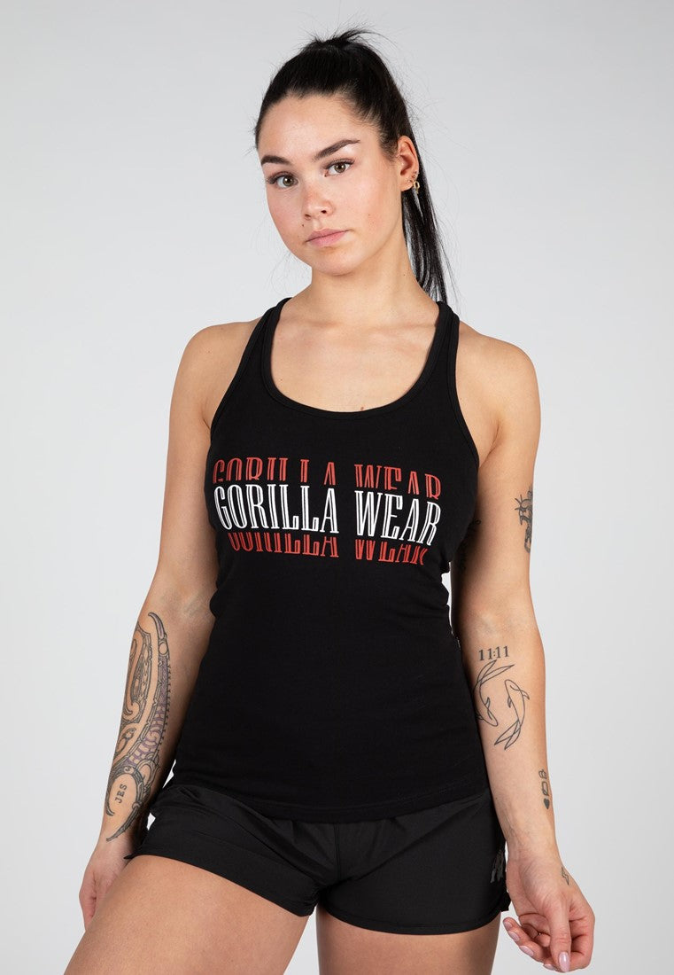 Gorilla Wear Verona Tank Top - Zwart - Hoofdafbeelding