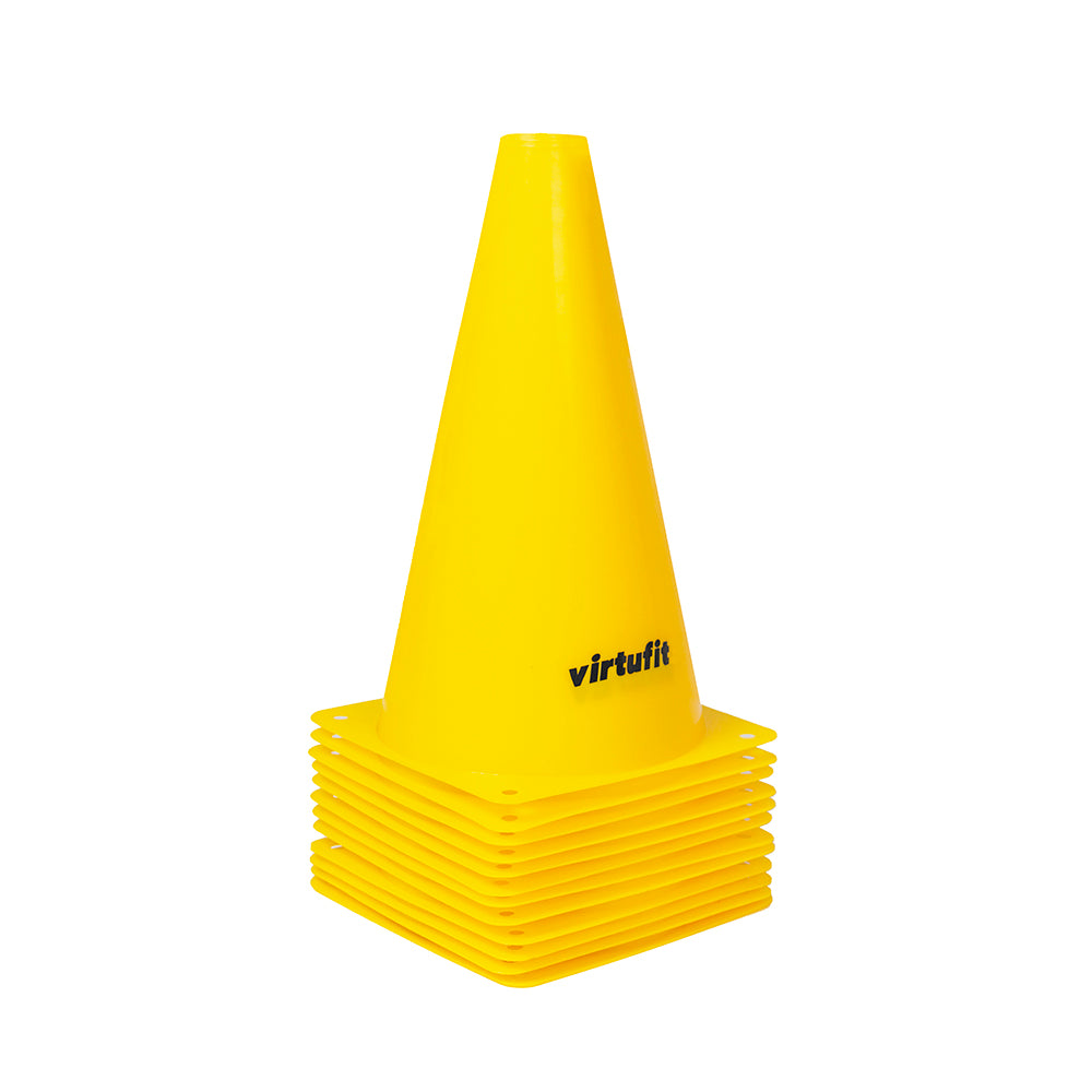 VirtuFit Pionnen Set - 23 cm - 12 Stuks - Geel - Hoofdafbeelding