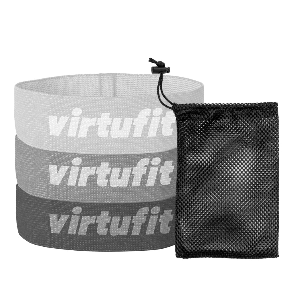VirtuFit Mini Weerstandsbanden set - Katoen - 3 Stuks - Incl. Opbergtas - Hoofdafbeelding