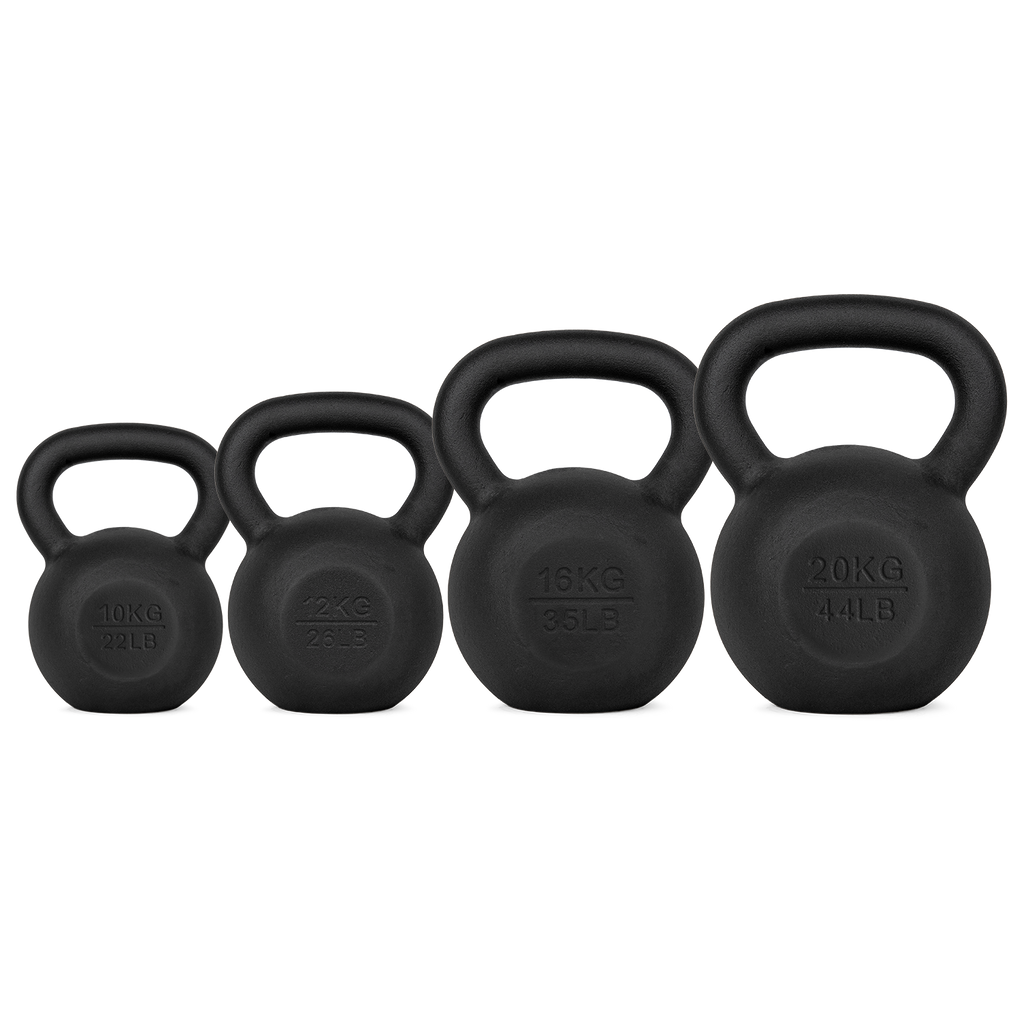 VirtuFit Kettlebell Set Gietijzer 10-12-16-20 kg - Hoofdafbeelding
