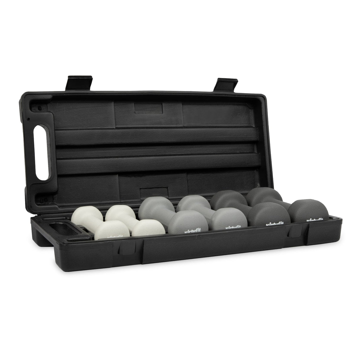 VirtuFit Dumbbellset - Halterset - Vinyl - Met Koffer - Hoofdafbeelding