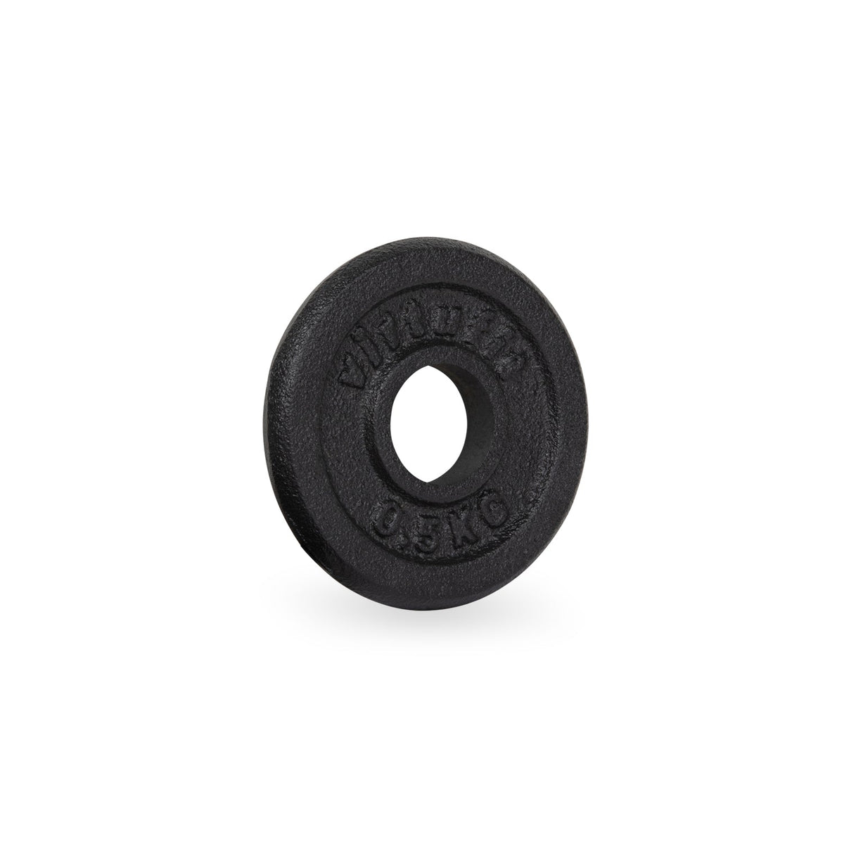 VirtuFit Gietijzeren Halterschijf - Halter gewicht - 30 mm - 0.5 kg - Zwart - Hoofdafbeelding