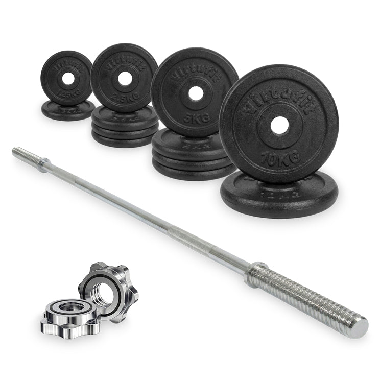 VirtuFit Gietijzeren Halterset - 60kg - Hoofdafbeelding