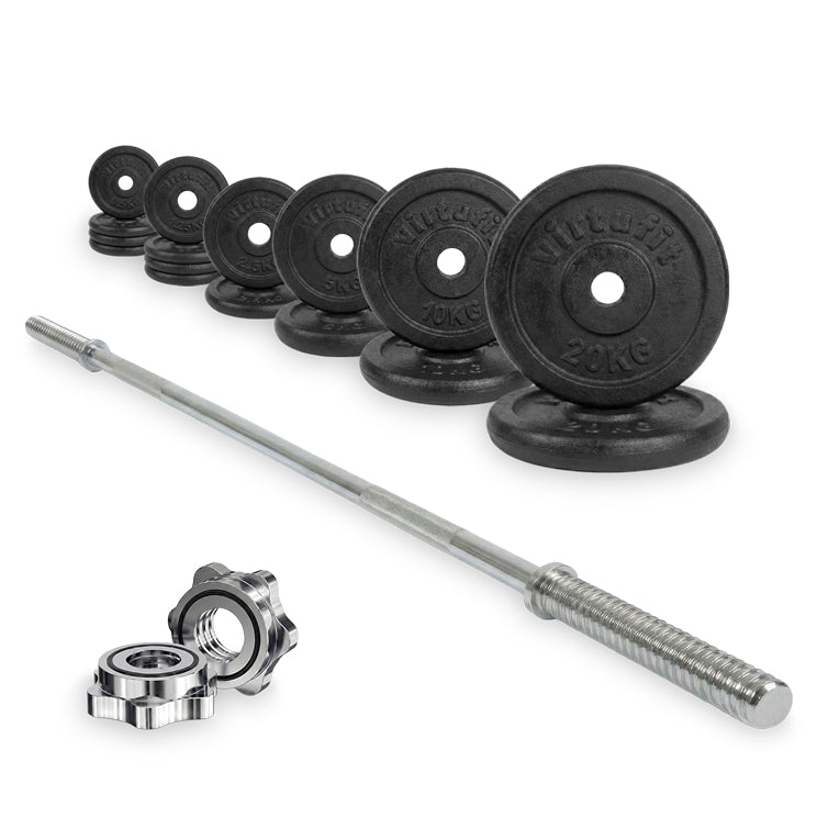VirtuFit Gietijzeren Halterset - 90 kg - Hoofdafbeelding