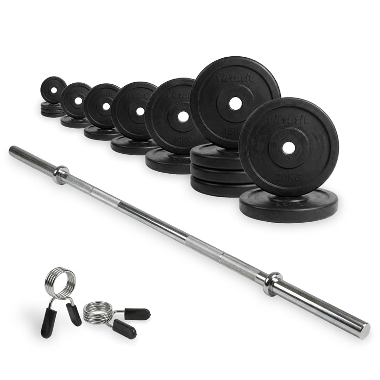 VirtuFit Rubberen Halterset - 150kg - Hoofdafbeelding