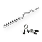 VirtuFit Curlstange - EZ Hantelstange - 120 cm - Federclip - 30 mm - Tweedekans