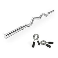 VirtuFit Curlstang - EZ Halterstang - 120 cm - Veerclip - 30 mm - Hoofdafbeelding