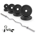 VirtuFit Gietijzeren Halterset - EZ Curlstang - Veerclip - 30 mm - 25 kg - Hoofdafbeelding