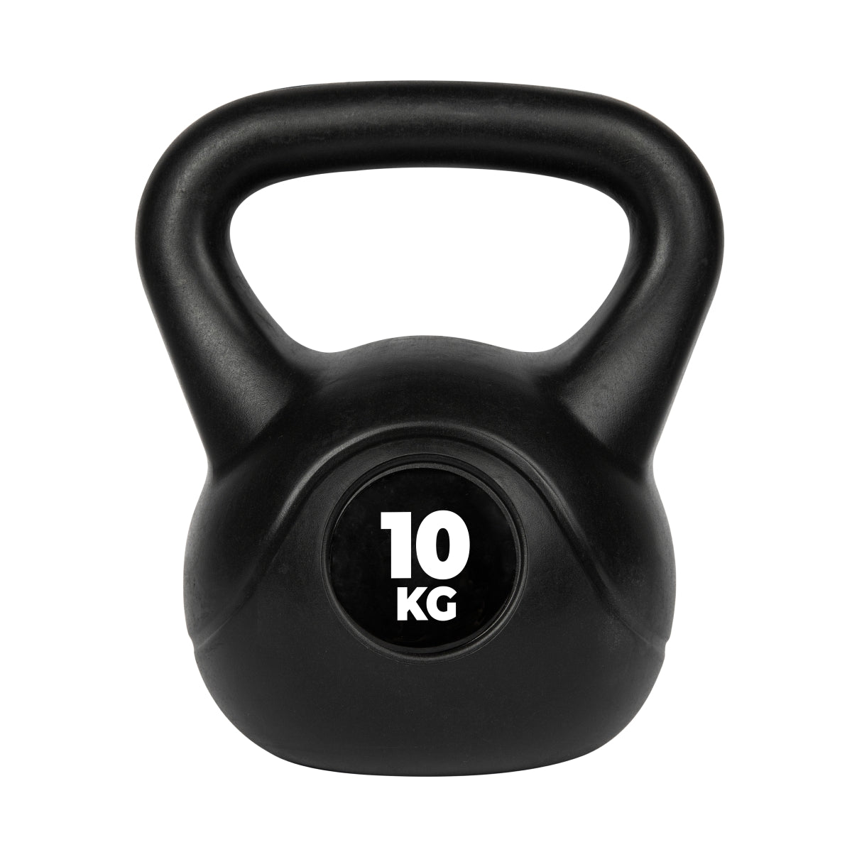 VirtuFit PVC Kettlebell - 10 kg - Zwart - Hoofdafbeelding