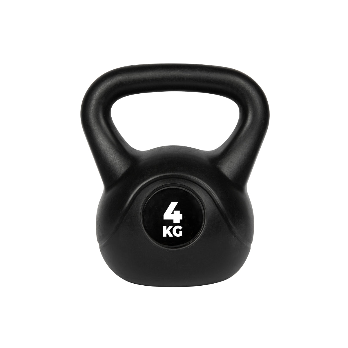 VirtuFit PVC Kettlebell - 4 kg - Zwart - Hoofdafbeelding