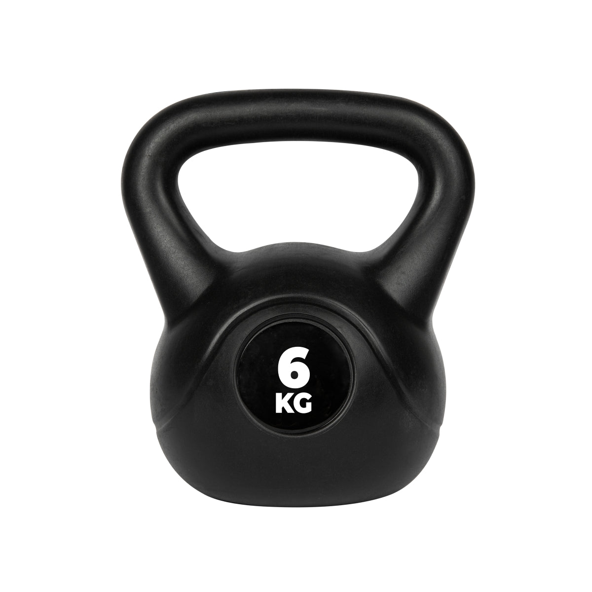 VirtuFit PVC Kettlebell - 6 kg - Zwart - Hoofdafbeelding