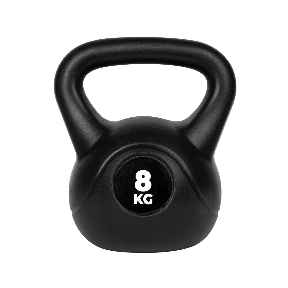 VirtuFit PVC Kettlebell - 8 kg - Zwart - Hoofdafbeelding