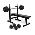 VirtuFit Verstelbare Halterset - 60,5 kg -  Halterbank Compact - Dumbbellset - Halterset - Hoofdafbeelding