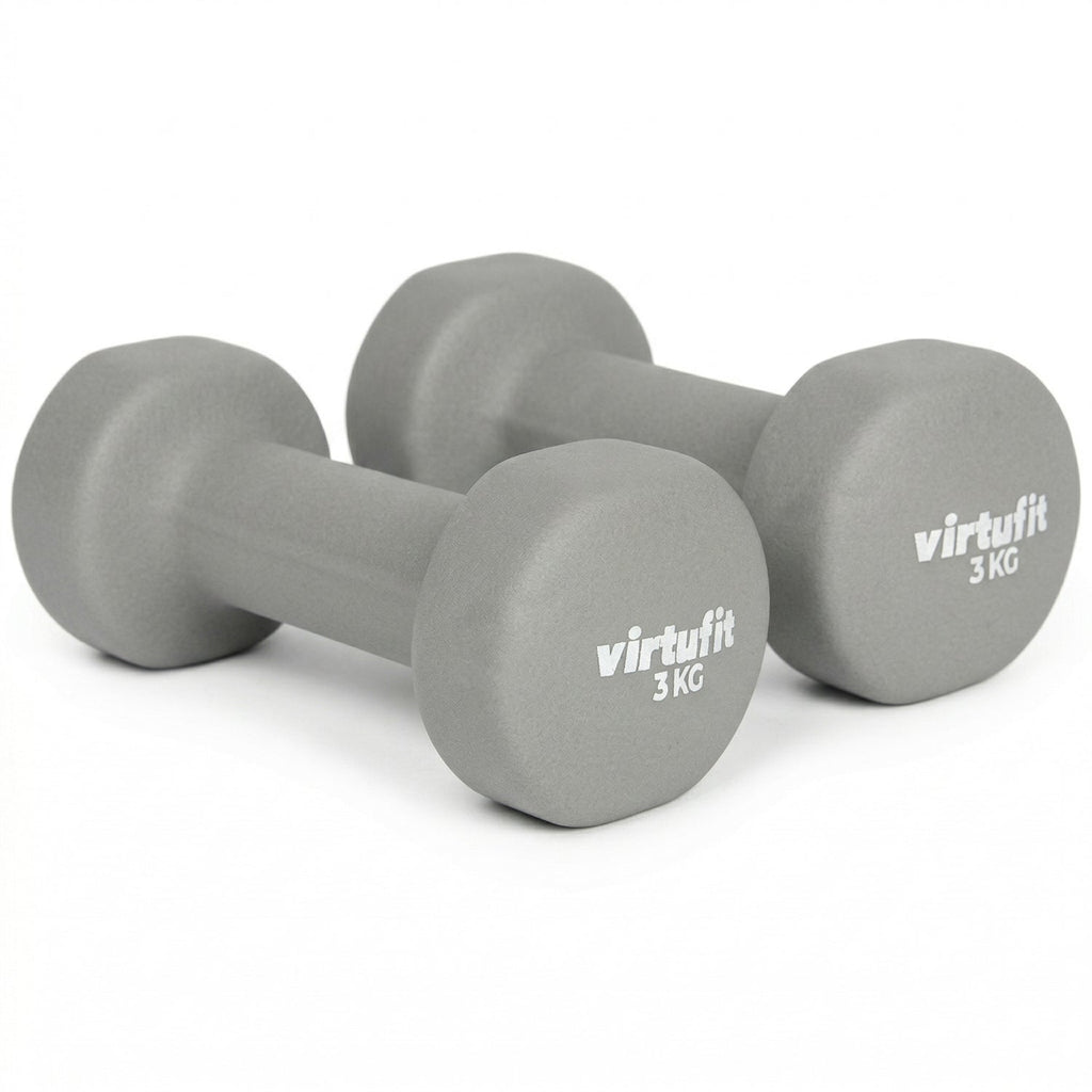 VirtuFit Vinyl Dumbbell Set Pro - 2 x 3 kg - Hoofdafbeelding
