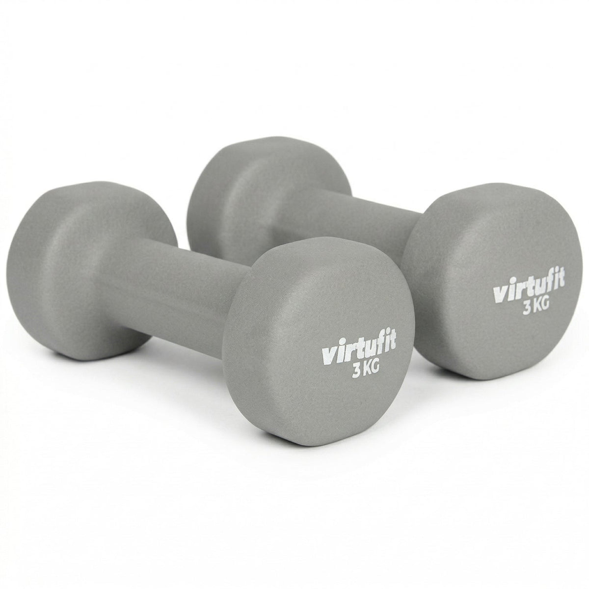 VirtuFit Vinyl Dumbbell Set Pro - 2 x 3 kg - Hoofdafbeelding