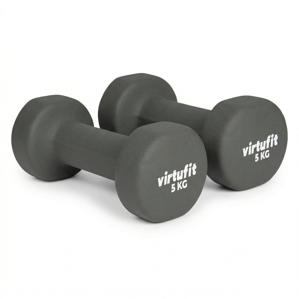 VirtuFit Vinyl Dumbbell Set Pro - 2 x 5 kg - Hoofdafbeelding