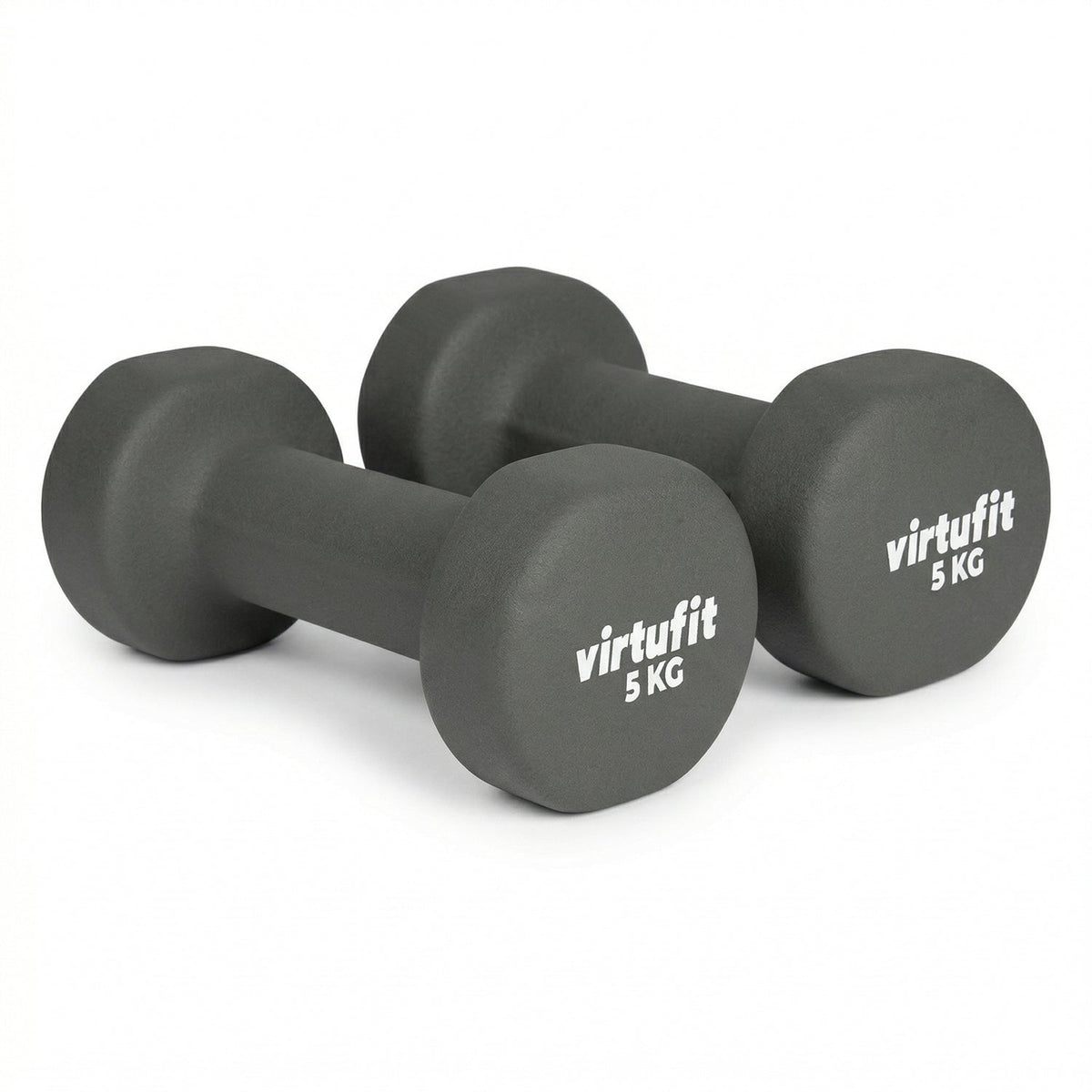VirtuFit Vinyl Dumbbell Set Pro - 2 x 5 kg - Hoofdafbeelding