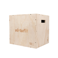 VirtuFit Houten Plyo Box 3-in-1 - Klein - 40 x 45 x 50 cm - Hoofdafbeelding