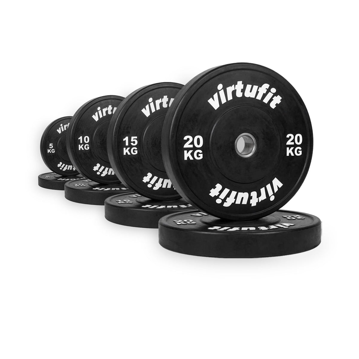 VirtuFit Bumper Plate Set - Olympische Halterschijven van Rubber - 100 kg - Hoofdafbeelding