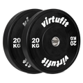 VirtuFit Bumper Plate - Olympische Halterschijf van Rubber - 50 mm - set 2 x 20 kg - Hoofdafbeelding