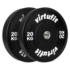 VirtuFit Bumper Plate - Olympische Halterschijf van Rubber - 50 mm - set 2 x 20 kg - Hoofdafbeelding