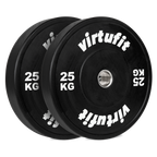 VirtuFit Bumper Plate - Olympische Halterschijf van Rubber - 50 mm - set 2 x 25 kg - Hoofdafbeelding