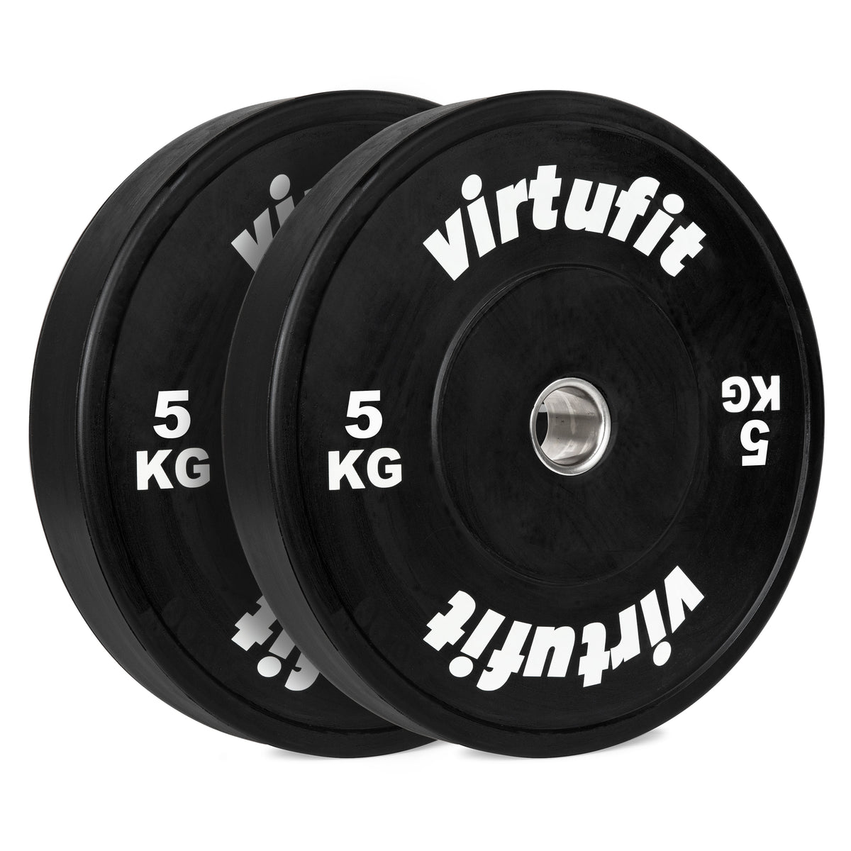 VirtuFit Bumper Plate - Olympische Halterschijf van Rubber - 50 mm - set 2 x 5 kg - Hoofdafbeelding