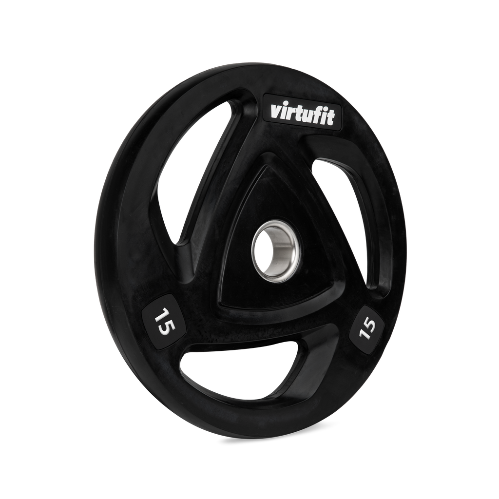 VirtuFit Olympische Rubberen Halterschijf - 15 kg - Hoofdafbeelding