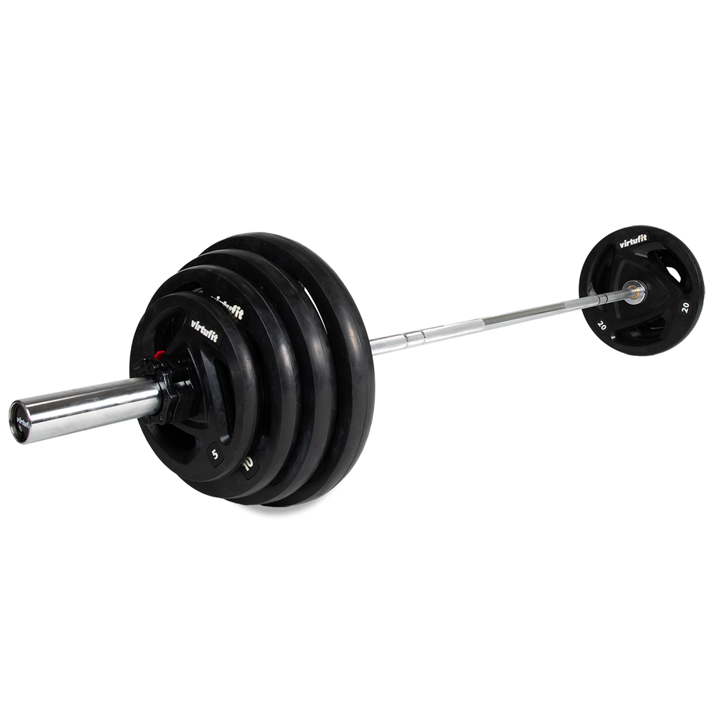 VirtuFit Olympische Rubberen Halterset - 120 kg - Hoofdafbeelding