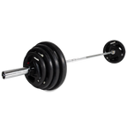 VirtuFit Olympische Rubberen Halterset - 120 kg - Hoofdafbeelding