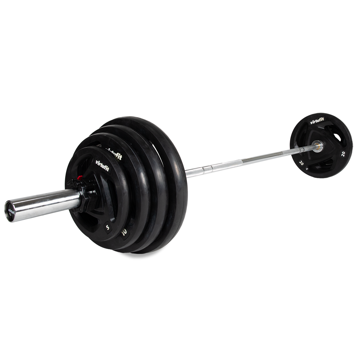 VirtuFit Olympische Rubberen Halterset - 120 kg - Hoofdafbeelding