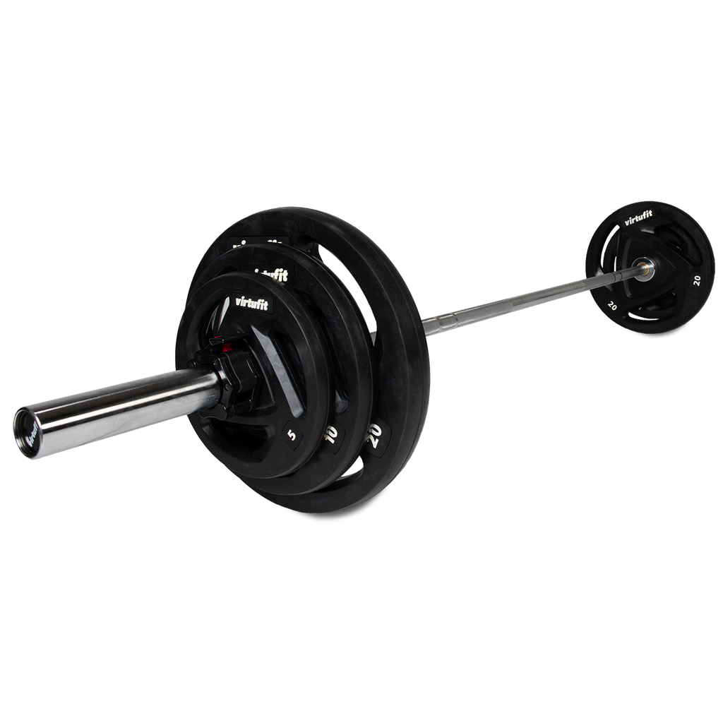 VirtuFit Olympische Rubberen Halterset - 90 kg - Hoofdafbeelding