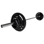 VirtuFit Olympische Rubberen Halterset - 90 kg - Hoofdafbeelding