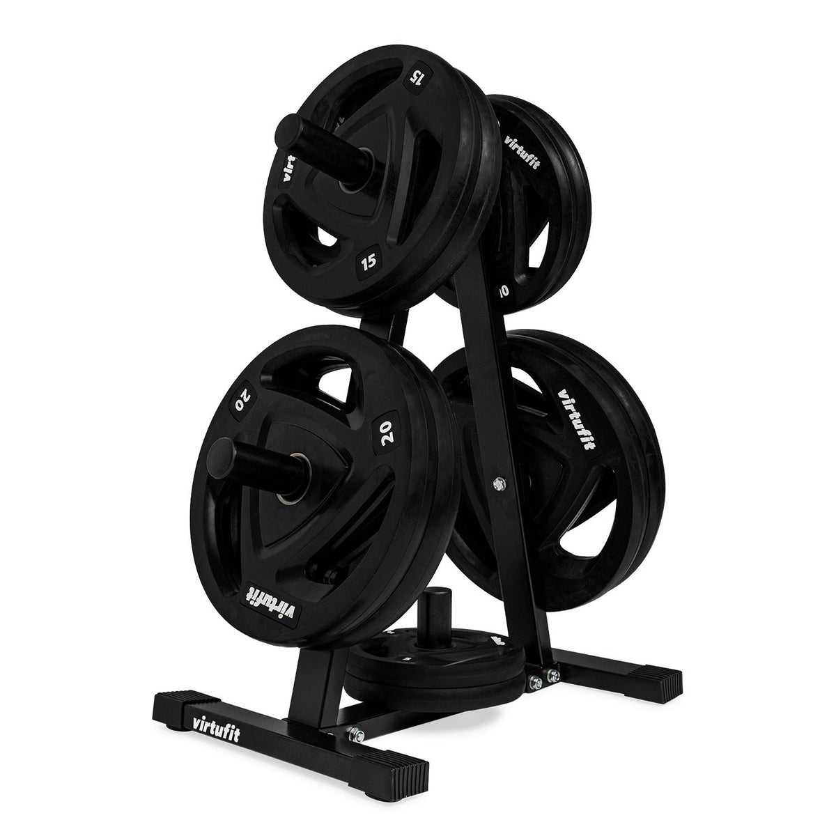 VirtuFit Halterschijf Opbergrek + Rubberen Halterschijf - 150 kg - Hoofdafbeelding