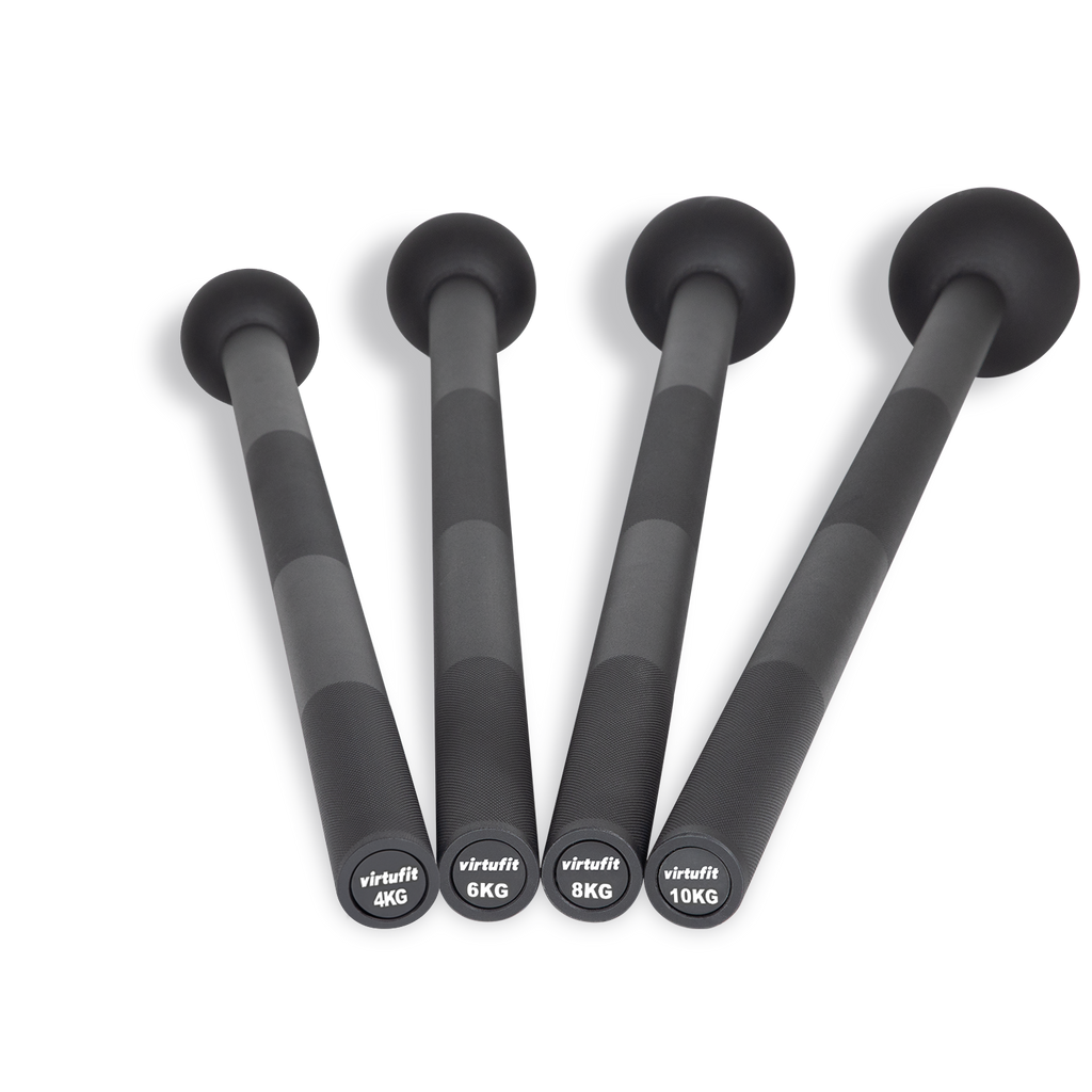 VirtuFit Macebell Set - Zwart - 4, 6, 8, 10 kg - Hoofdafbeelding