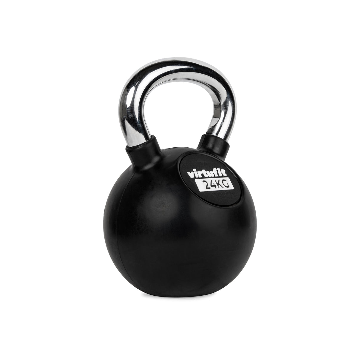 VirtuFit Kettlebell - Rubber/Chroom - 24 kg - Hoofdafbeelding