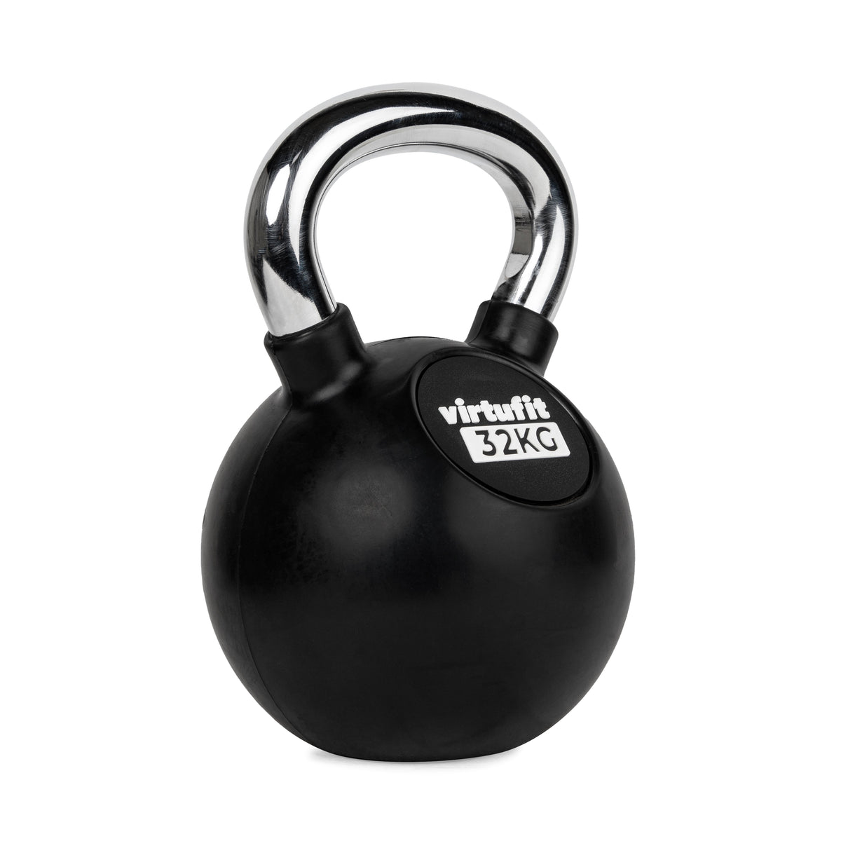 VirtuFit Kettlebell - Rubber/Chroom - 32 kg - Hoofdafbeelding