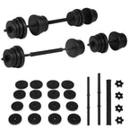 VirtuFit Verstelbare Dumbbellset - 2 in 1 Set - 30 kg - Vinyl - Hoofdafbeelding
