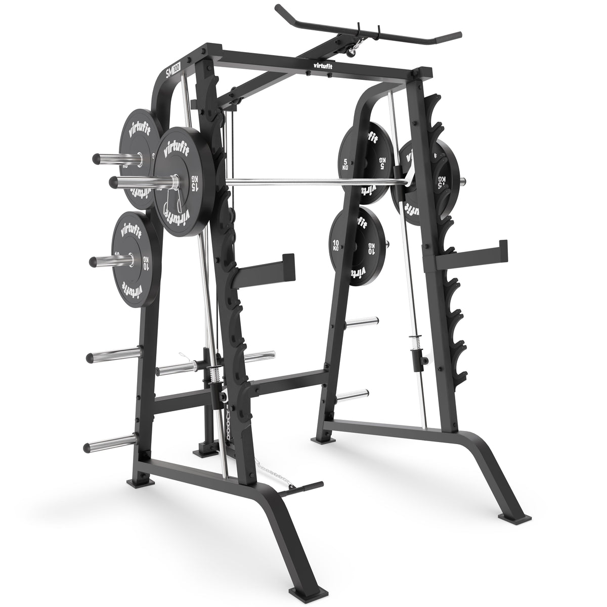 VirtuFit SM100 Smith Machine – Inclusief 100 kg Bumper Plates Set – Krachtstation - Hoofdafbeelding