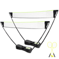 VirtuFit 2-in-1 tragbares Badminton- und Tennisset - inklusive Koffer und Schläger - Zweite Chance