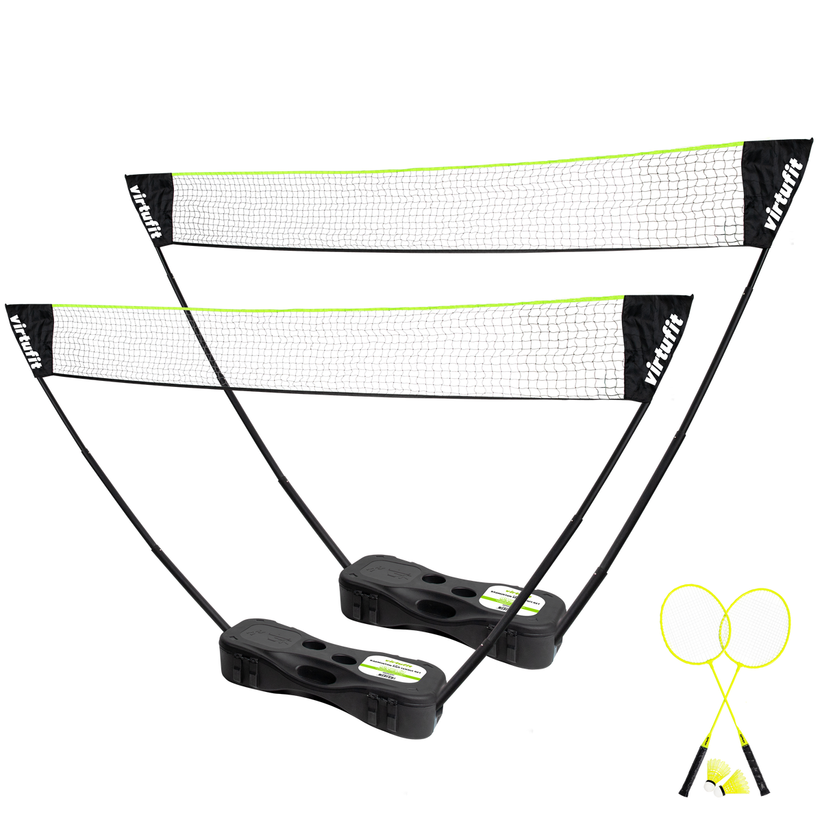 VirtuFit 2-in-1 Portable Badminton- en Tennisset - Inclusief koffer en rackets - Hoofdafbeelding
