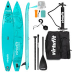 Virtufit Supboard Racer 381 - Turquoise - Inclusief accessoires en draagtas - Hoofdafbeelding