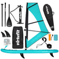 Virtufit Supboard Surfer 305 - Turquoise - Inclusief Windzeil en accessoires - Hoofdafbeelding