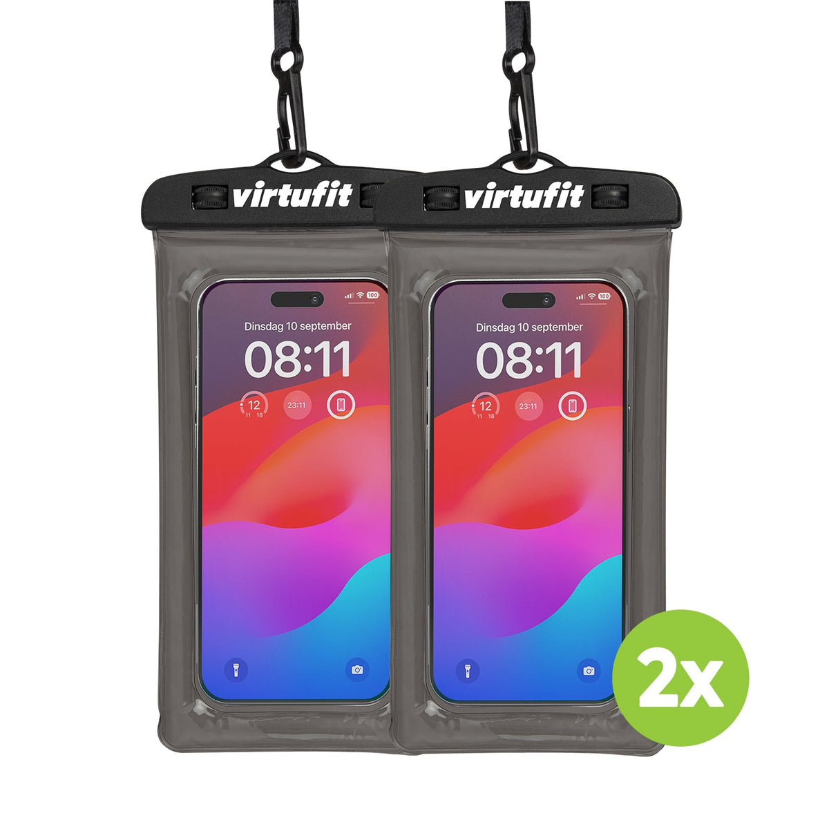 VirtuFit Waterdichte Telefoonhoes - Set van 2 - Hoofdafbeelding