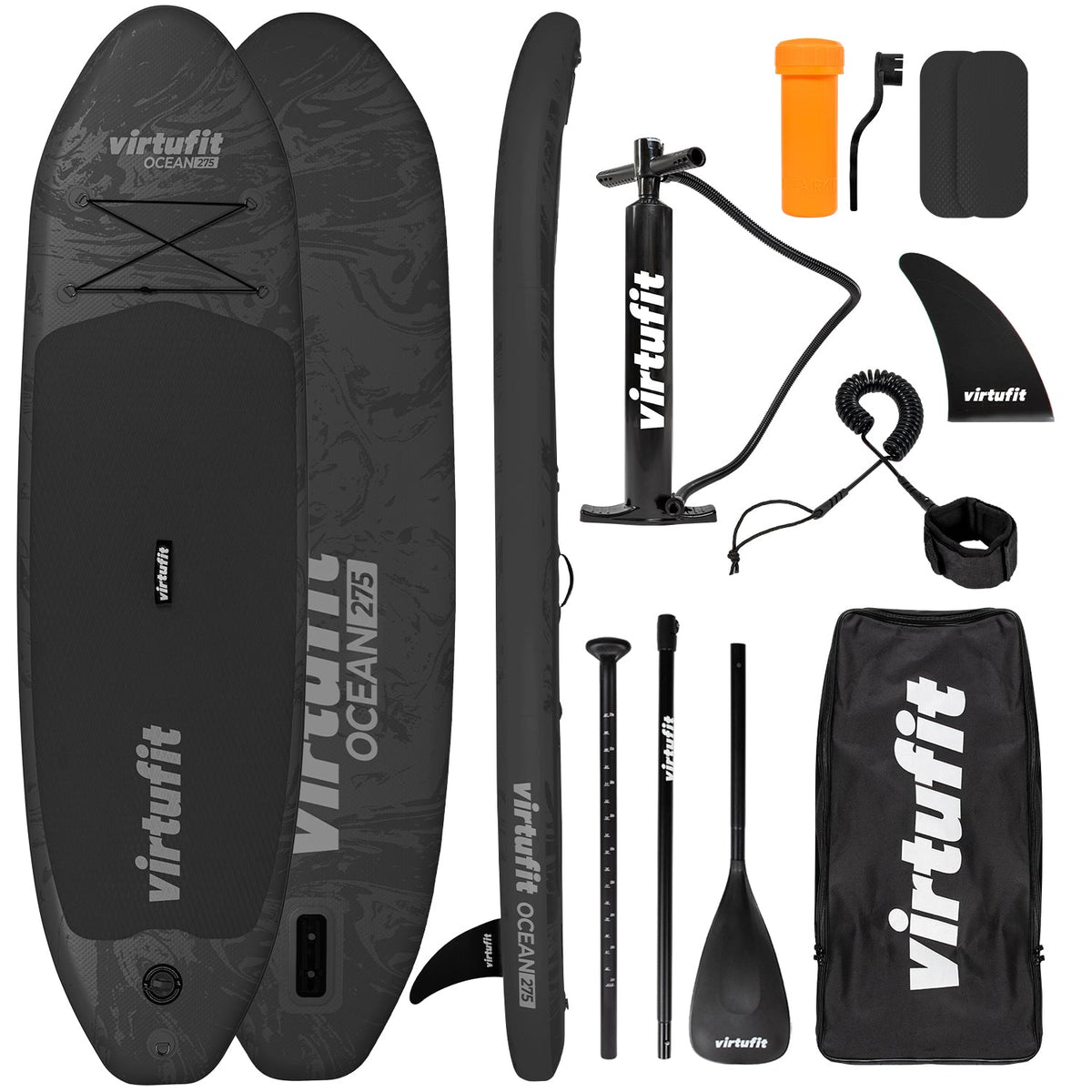 VirtuFit Supboard Ocean 275 - Zwart - Met accessoires en draagtas - Hoofdafbeelding