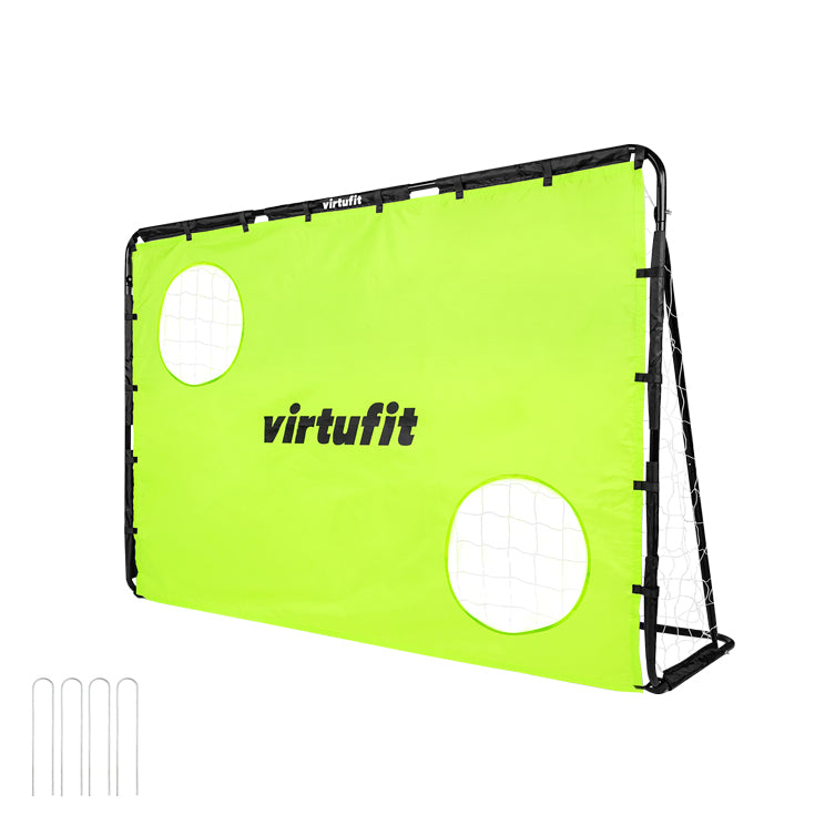 VirtuFit Fußballtor mit Torwand - Fußballtor - 120 x 80 cm - Zweite Chance